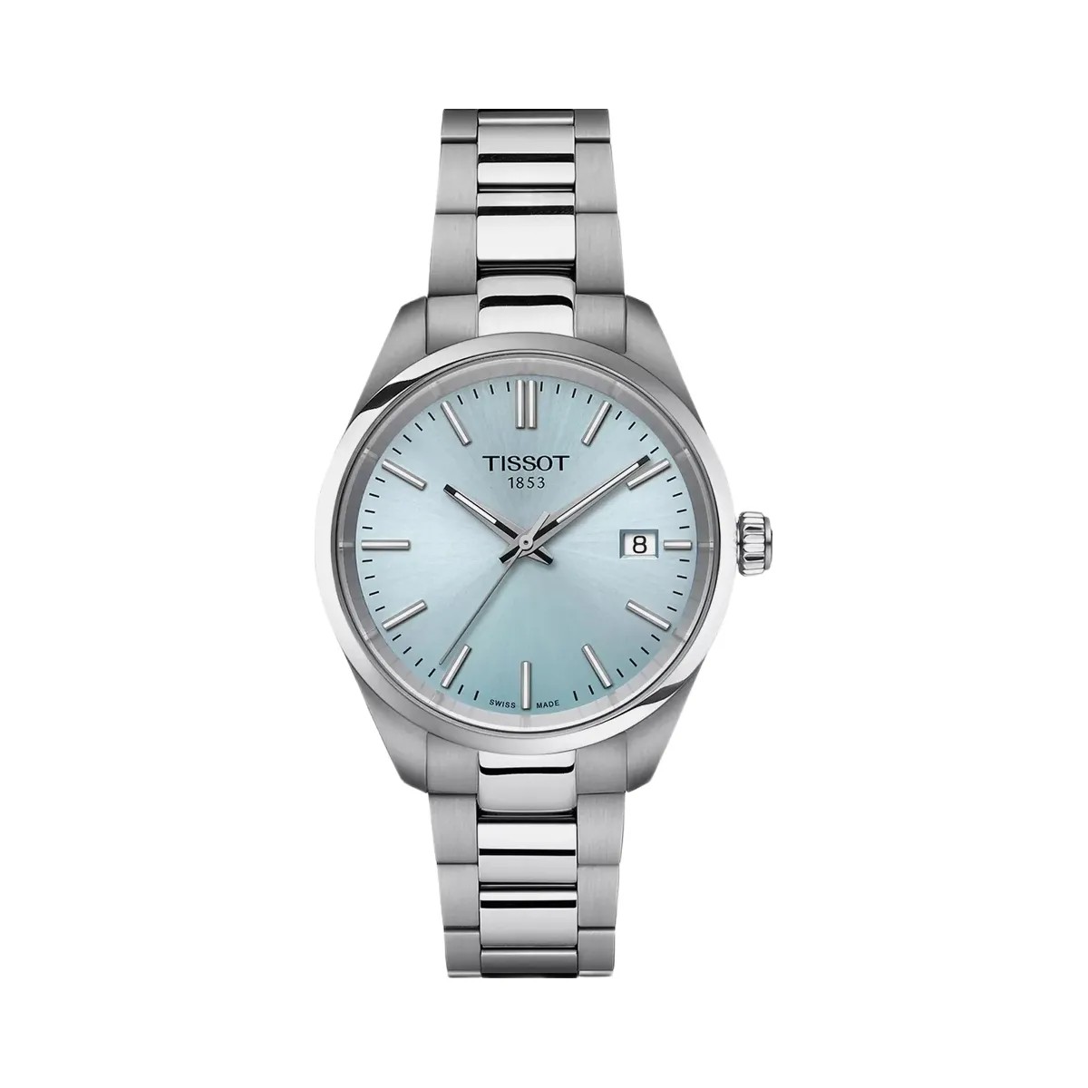 Tissot PR 100 Unisex Quartz Blue Dial Analog Stainless Steel Watch T1502101135100 - HypeFly India View 1