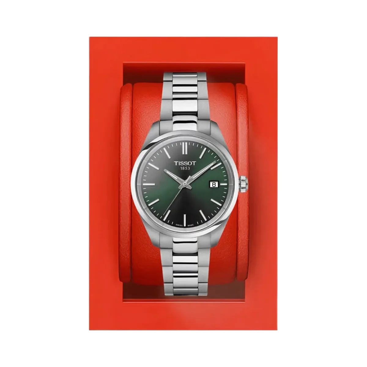 Tissot PR 100 Women Quartz Green Dial Analog Stainless Steel Watch T1502101109100 - HypeFly India View 6