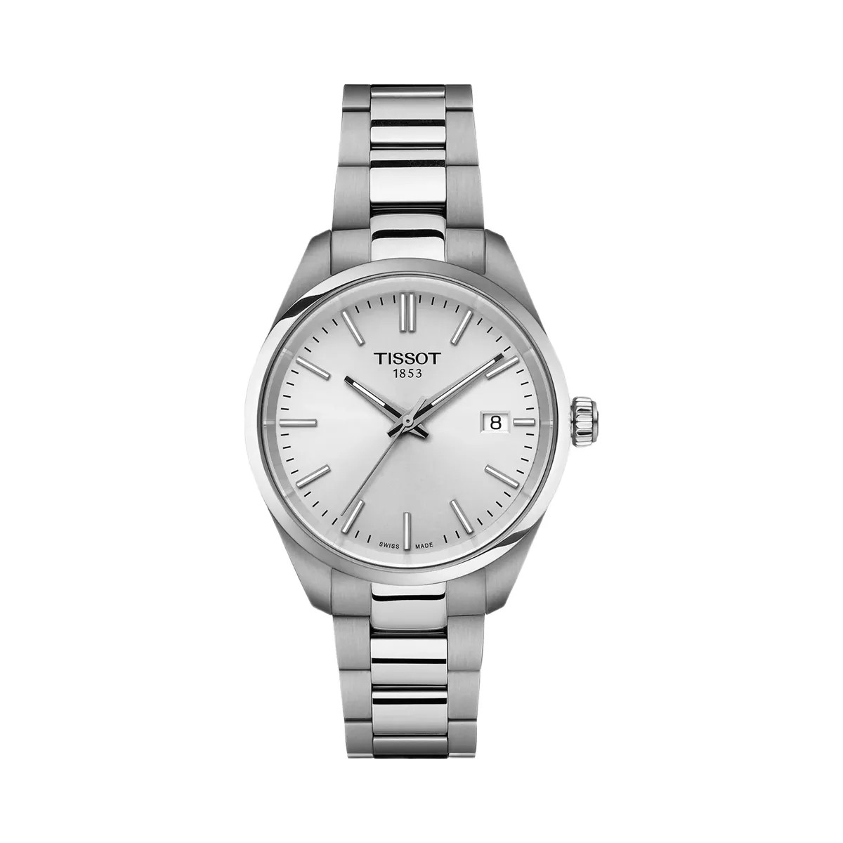 Tissot PR 100 Women Quartz Silver Dial Analog Stainless Steel Watch T1502101103100 - HypeFly India View 1