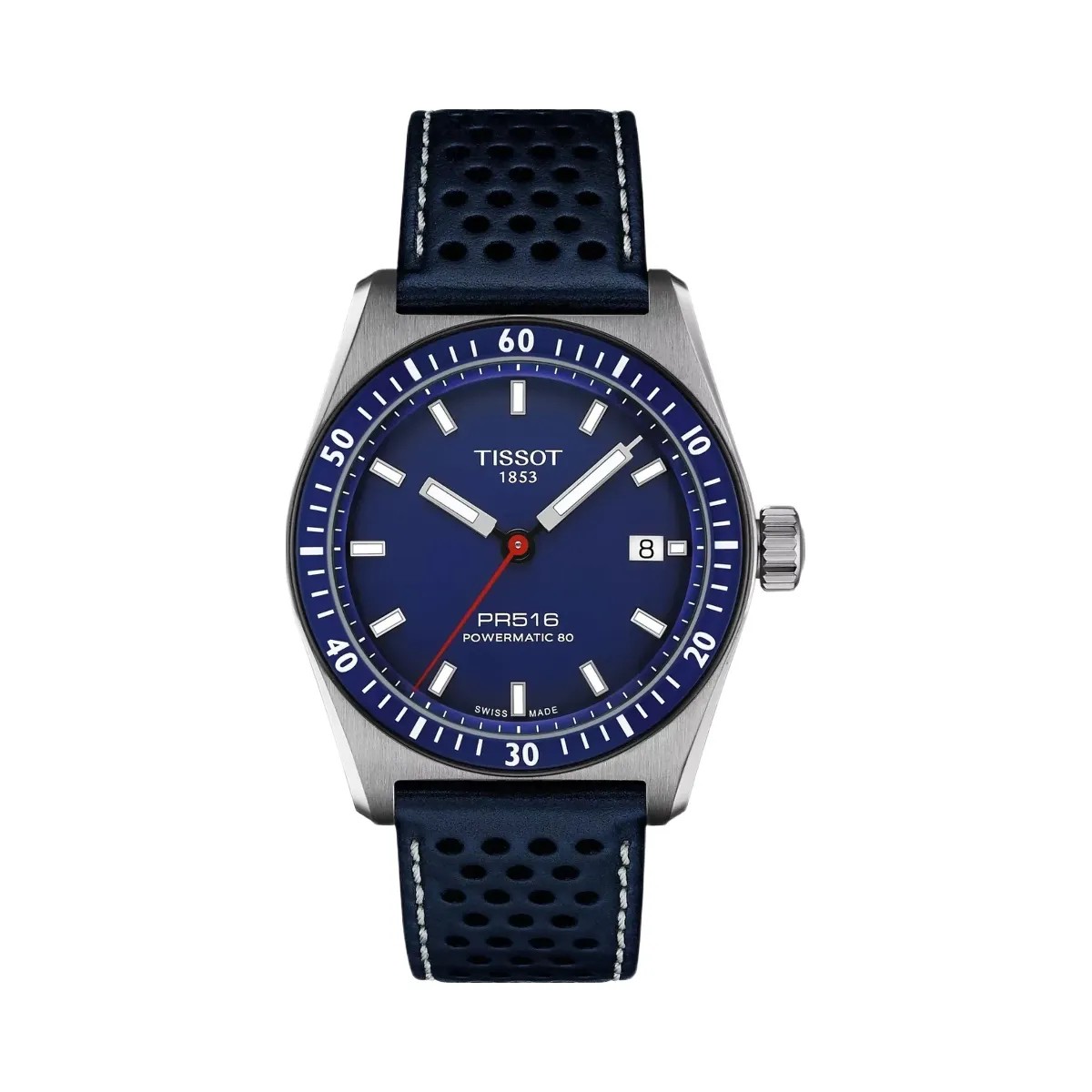 Tissot PR 516 Men Automatic Blue Dial Analog Leather Watch T1494071604100 - HypeFly India View 1