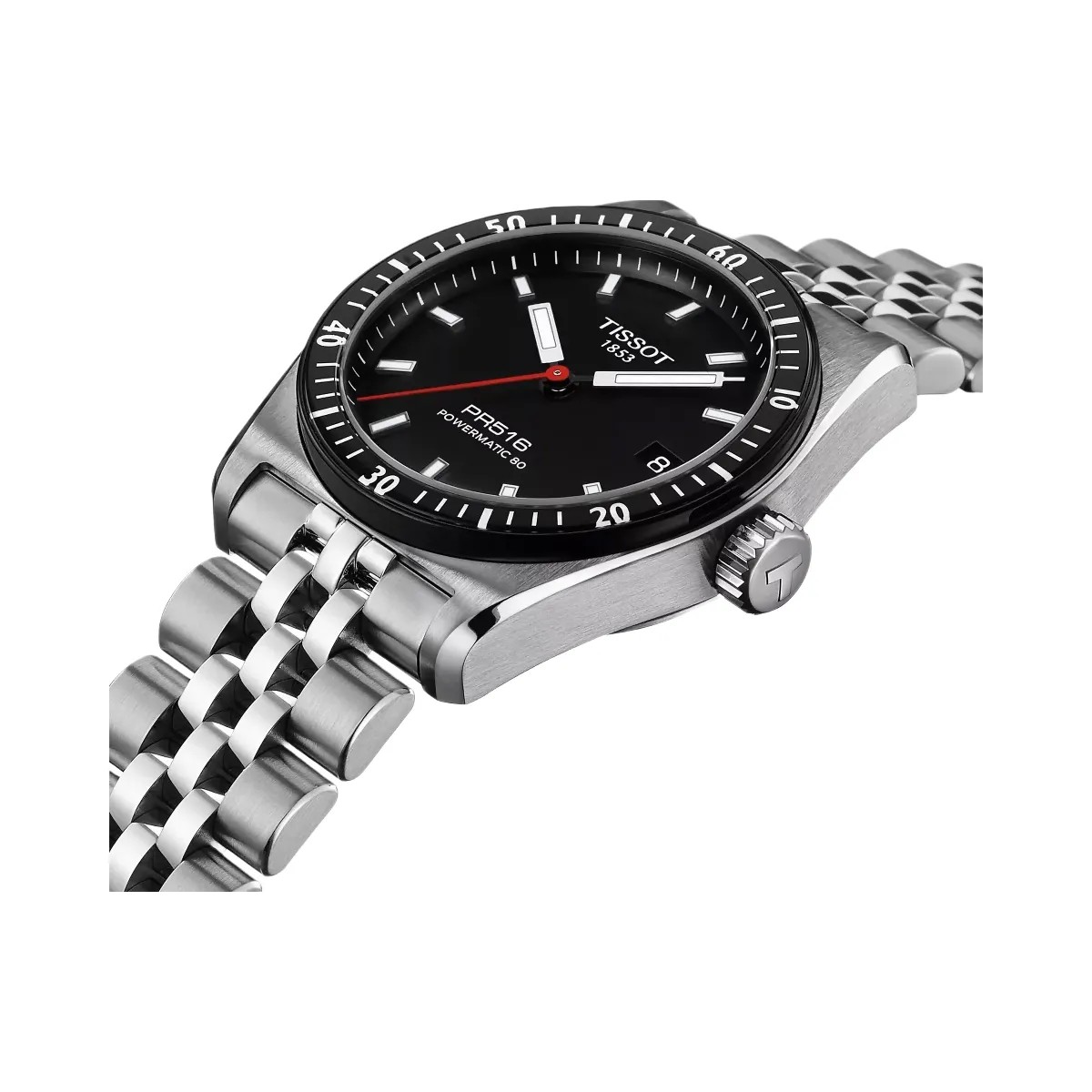 Tissot PR 516 Unisex Automatic Black Dial Analog Stainless Steel Watch T1494071105100 - HypeFly India View 2
