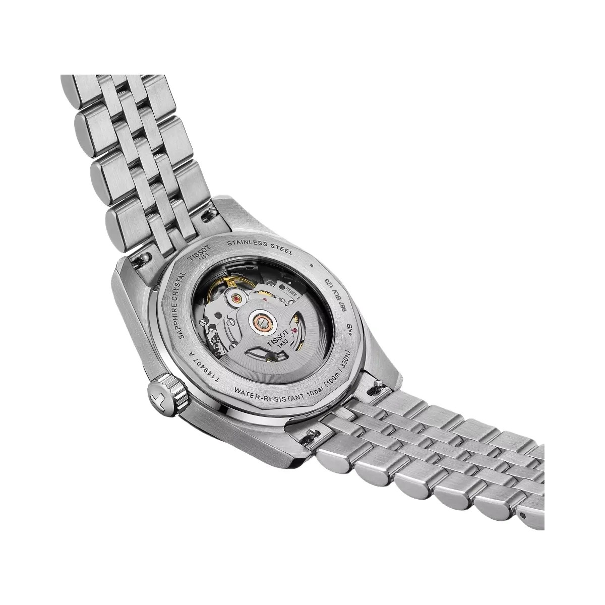 Tissot PR 516 Unisex Automatic Black Dial Analog Stainless Steel Watch T1494071105100 - HypeFly India View 5