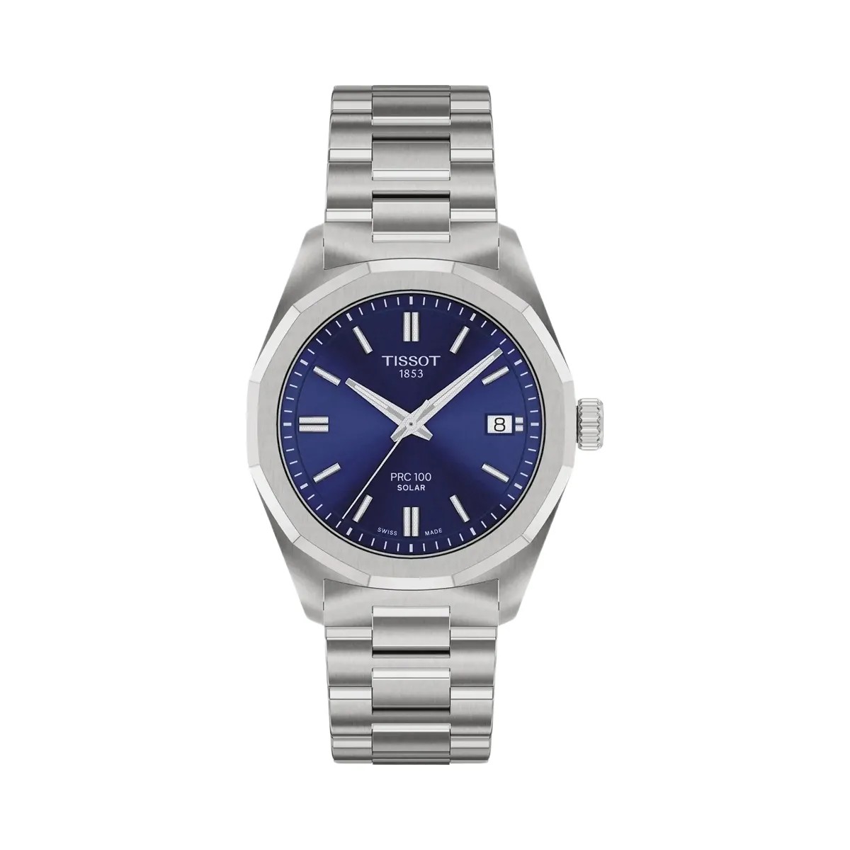 Tissot PRC 100 Unisex Quartz Blue Dial Analog Stainless Steel Watch T1518221104100 - HypeFly India View 1