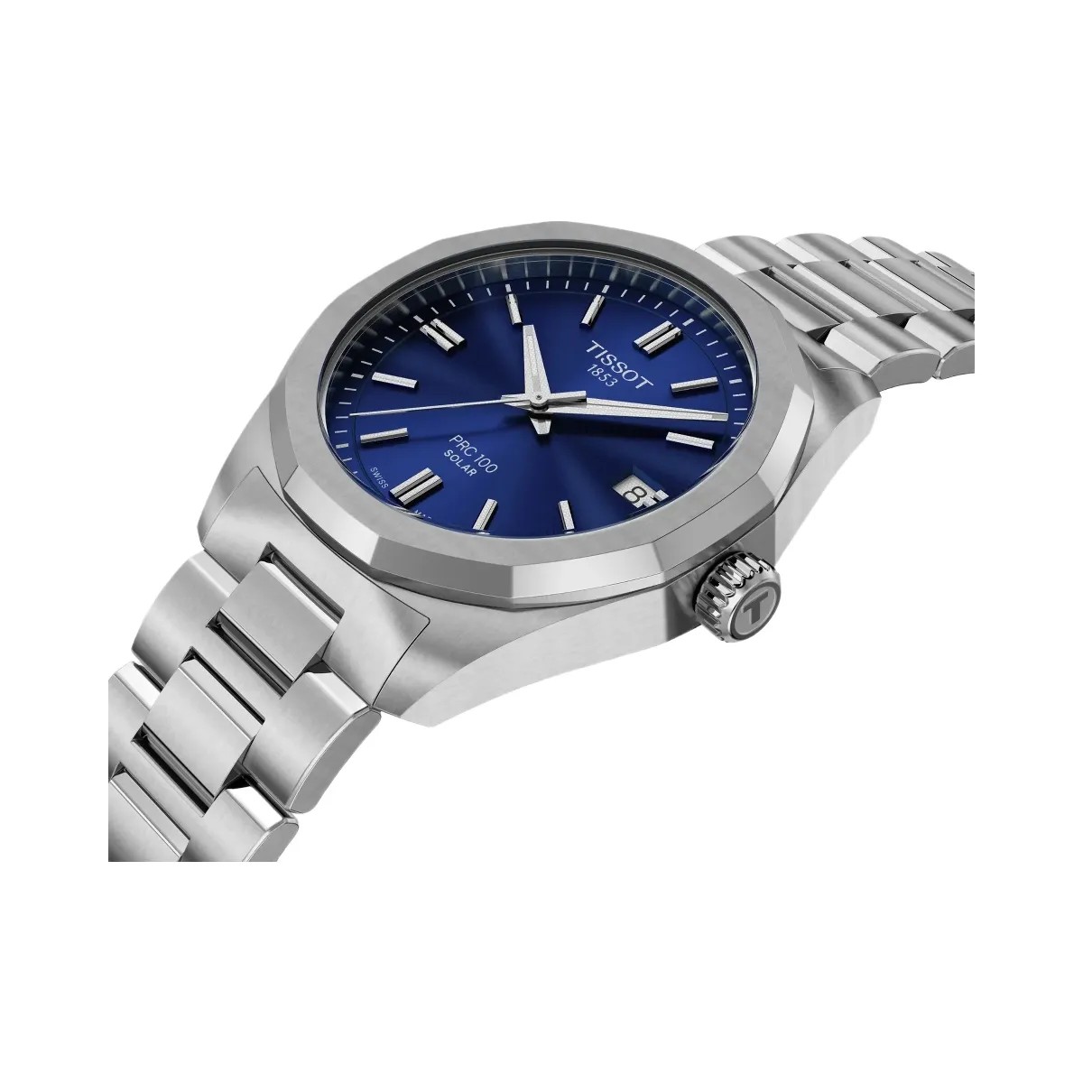 Tissot PRC 100 Unisex Quartz Blue Dial Analog Stainless Steel Watch T1518221104100 - HypeFly India View 3