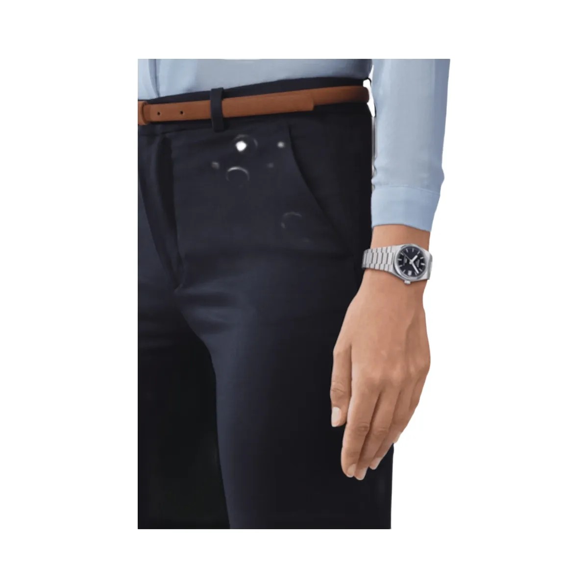 Tissot PRX Unisex Automatic Blue Dial Analog Stainless Steel Watch T1372071104100 - HypeFly India View 4