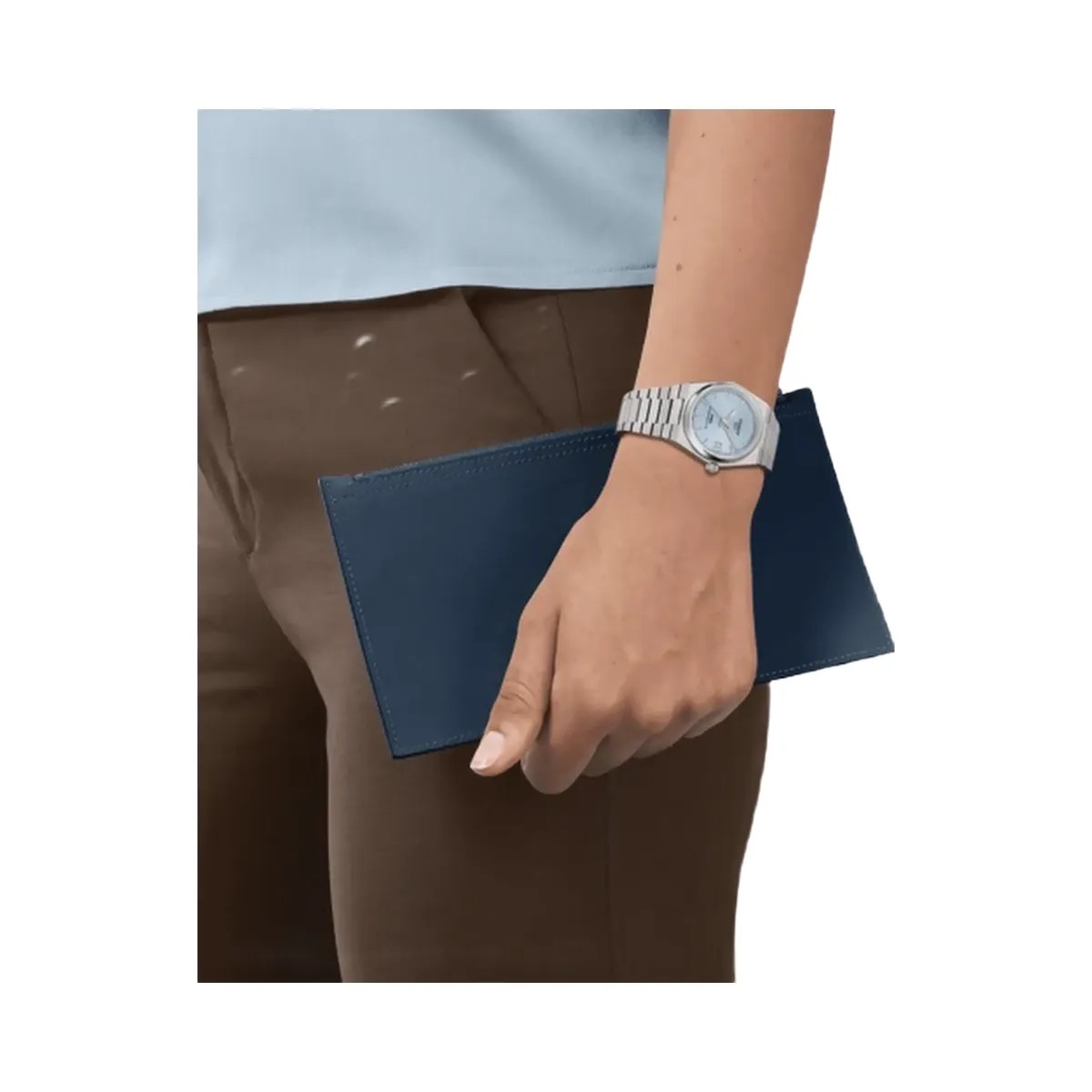Tissot PRX Unisex Automatic Blue Dial Analog Stainless Steel Watch T1372071135100 - HypeFly India View 4
