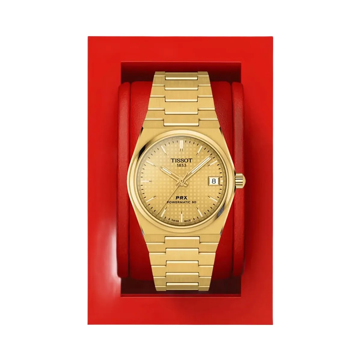 Tissot PRX Unisex Automatic Champagne Dial Analog Stainless Steel Watch T1372073302100 - HypeFly India View 5