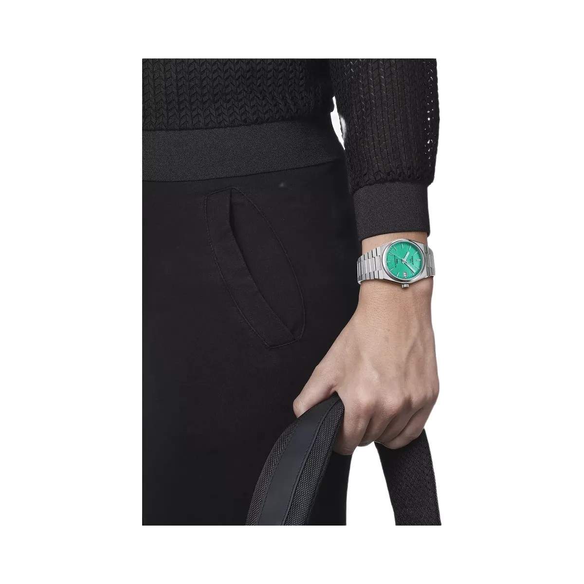 Tissot PRX Unisex Automatic Green Dial Analog Stainless Steel Watch T1372071109101 - HypeFly India View 5