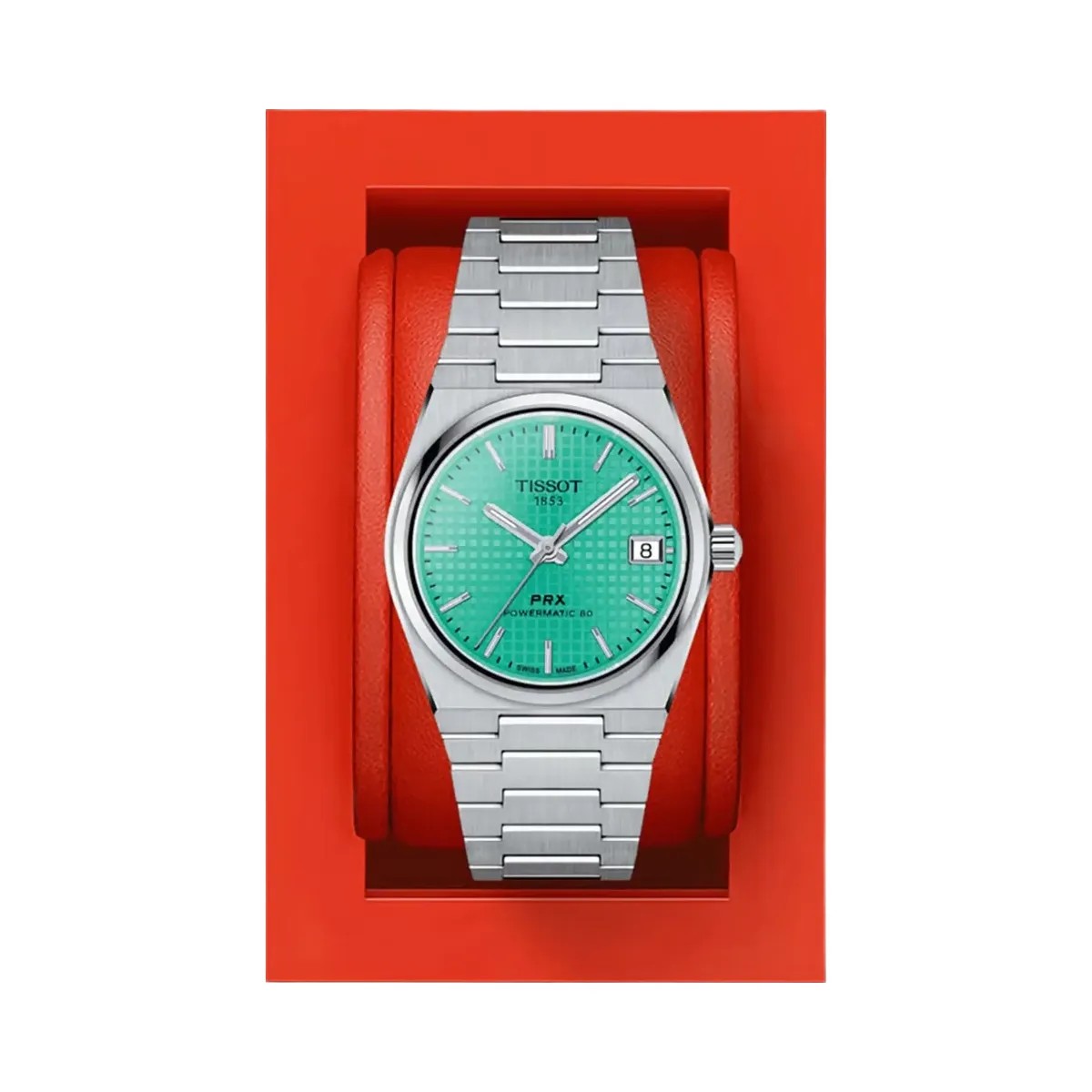 Tissot PRX Unisex Automatic Green Dial Analog Stainless Steel Watch T1372071109101 - HypeFly India View 6