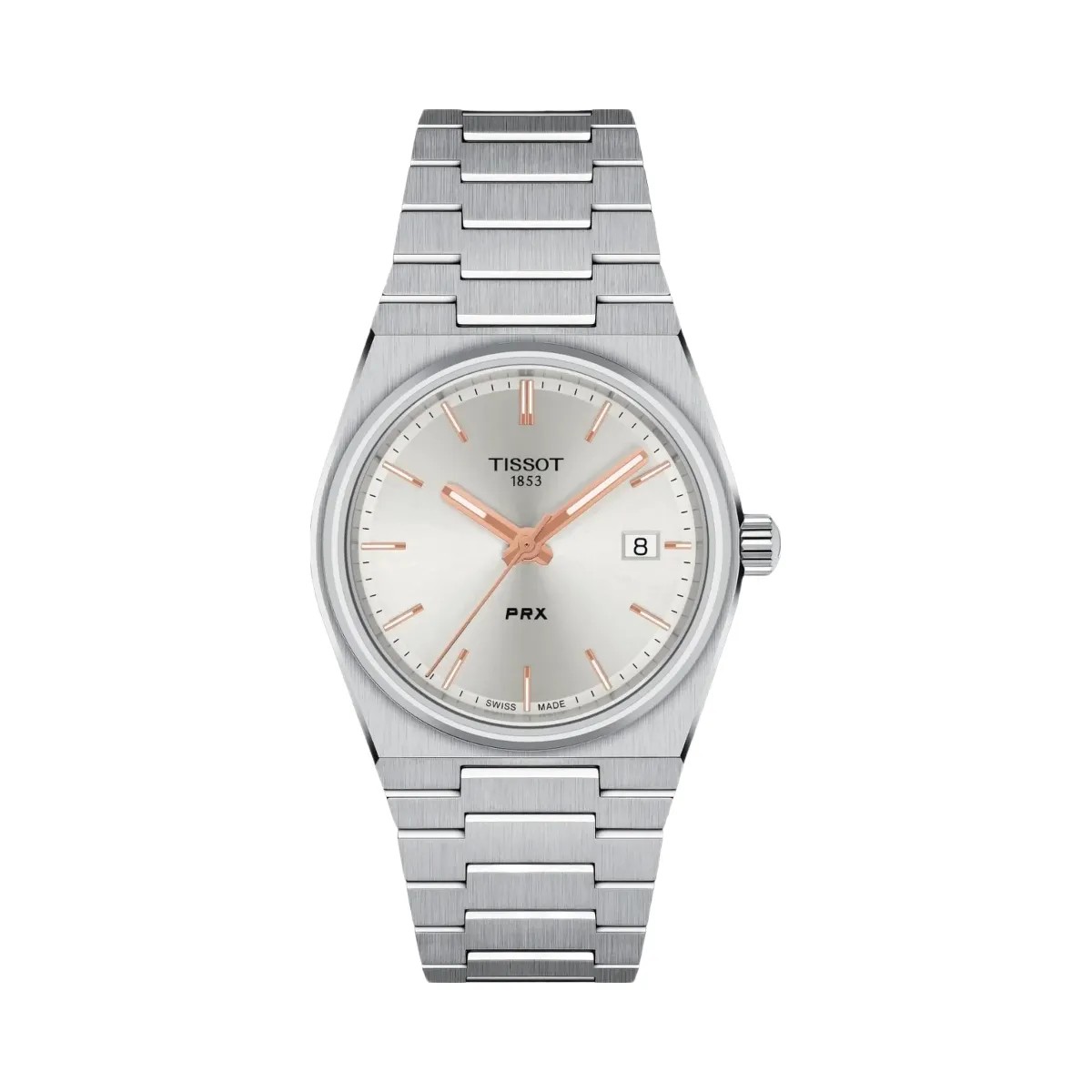 Tissot PRX Women Quartz Silver Dial Analog Stainless Steel Watch T1372101103100 - HypeFly India View 1