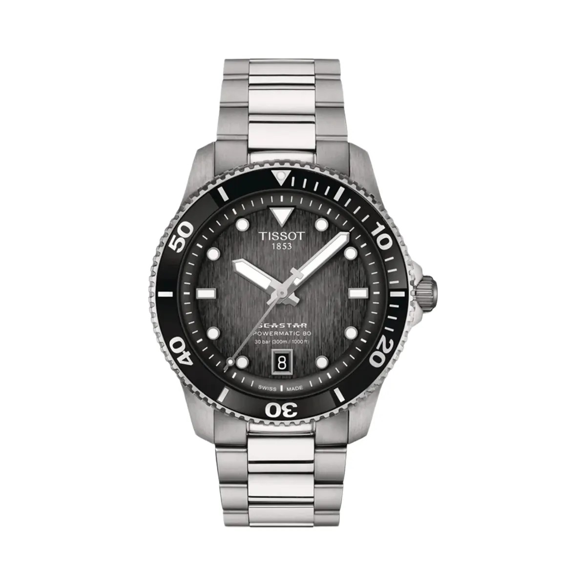 Tissot Seastar 1000 Men Automatic Black Dial Analog Stainless Steel Watch T1208071105100 - HypeFly India View 1