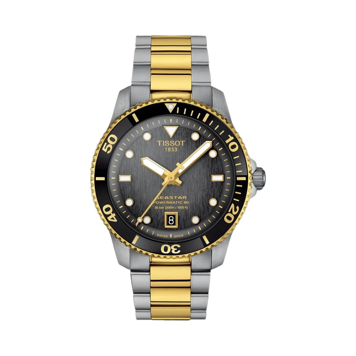 Tissot Seastar 1000 Men Automatic Grey Dial Analog Stainless Steel Watch T1208072205100 - HypeFly India View 1
