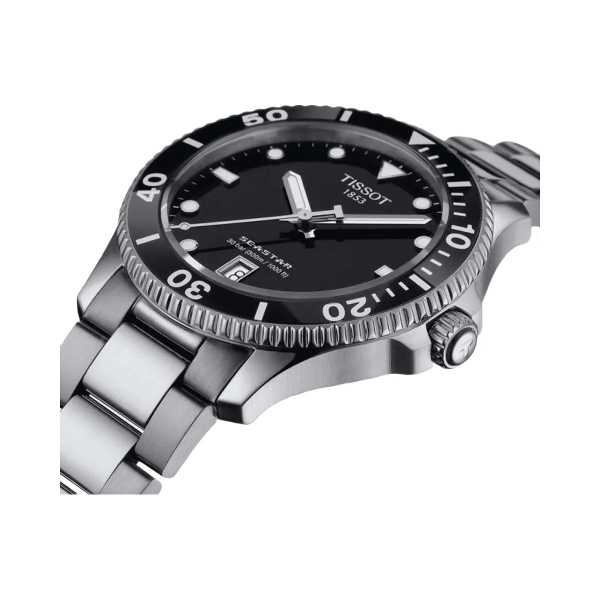 Tissot Seastar 1000 Men Quartz Black Dial Analog Stainless Steel Watch T1204101105100 - HypeFly India View 2
