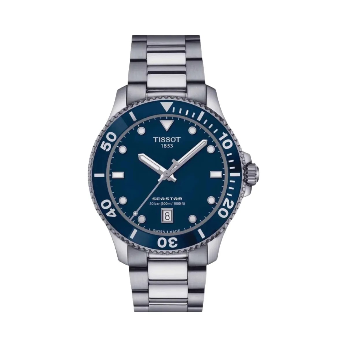 Tissot Seastar 1000 Men Quartz Blue Dial Analog Stainless steel Watch T1204101104100 - HypeFly India View 1