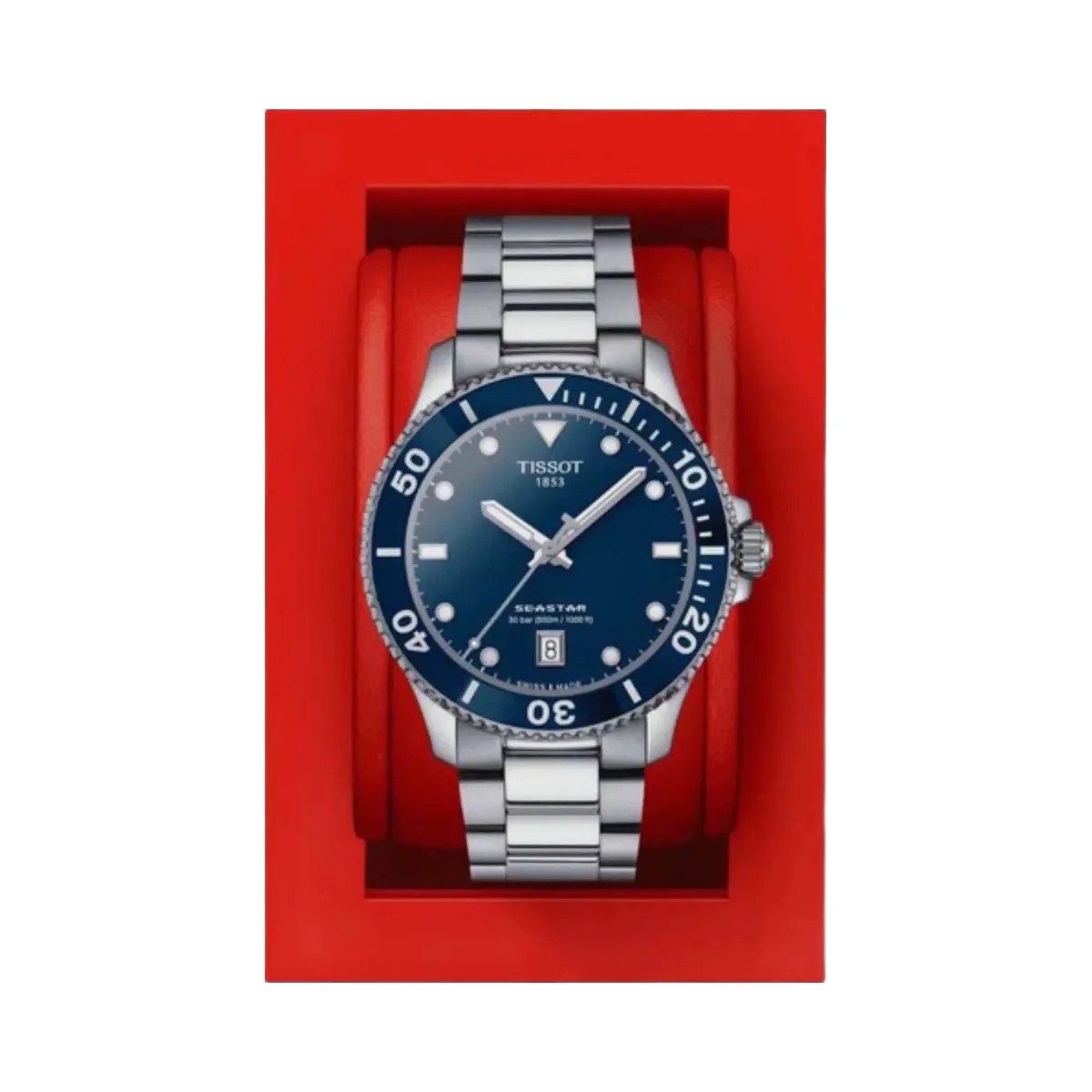 Tissot Seastar 1000 Men Quartz Blue Dial Analog Stainless steel Watch T1204101104100 - HypeFly India View 5