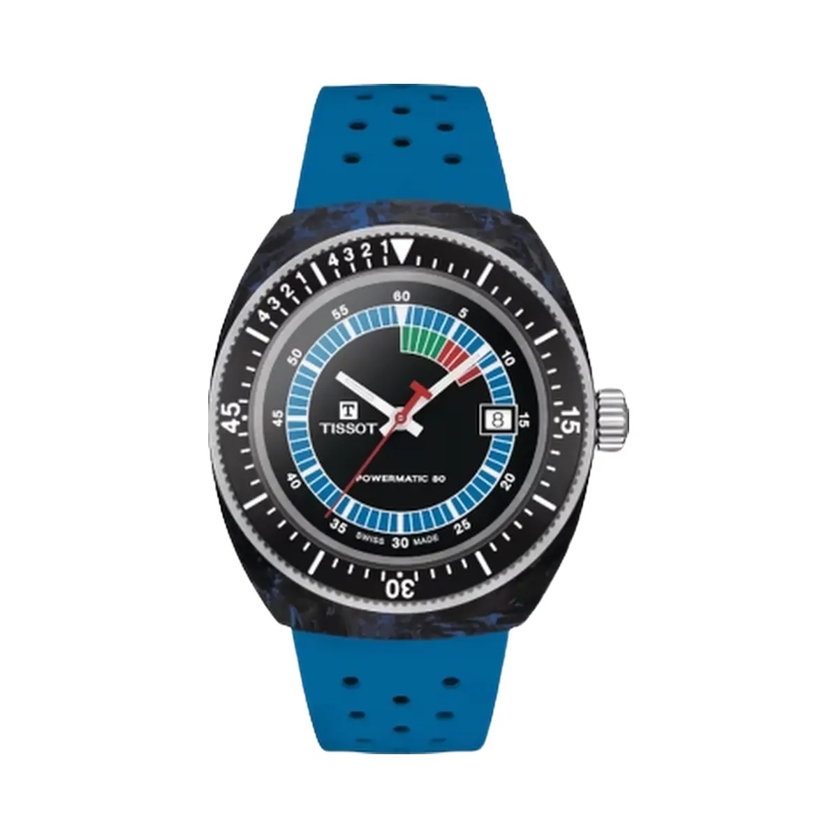 Tissot Sideral Men Automatic Black Dial Analog Rubber Watch T1454079705701 - HypeFly India View 1