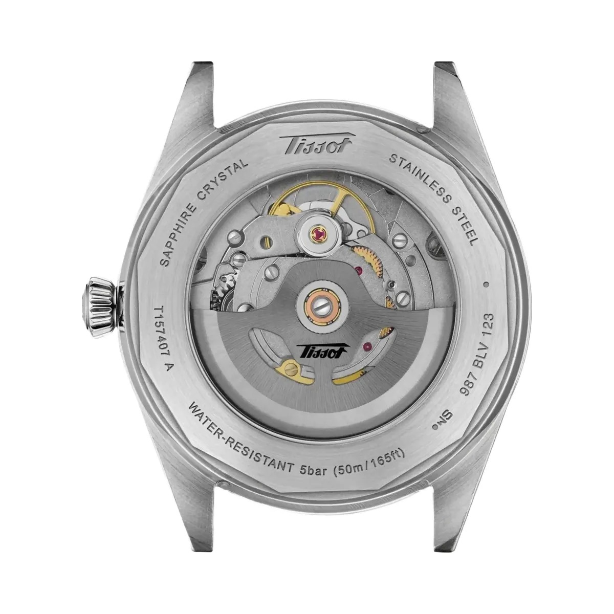 Tissot Visodate Unisex Automatic Silver Dial Analog Leather Watch T1574071603100 - HypeFly India View 3