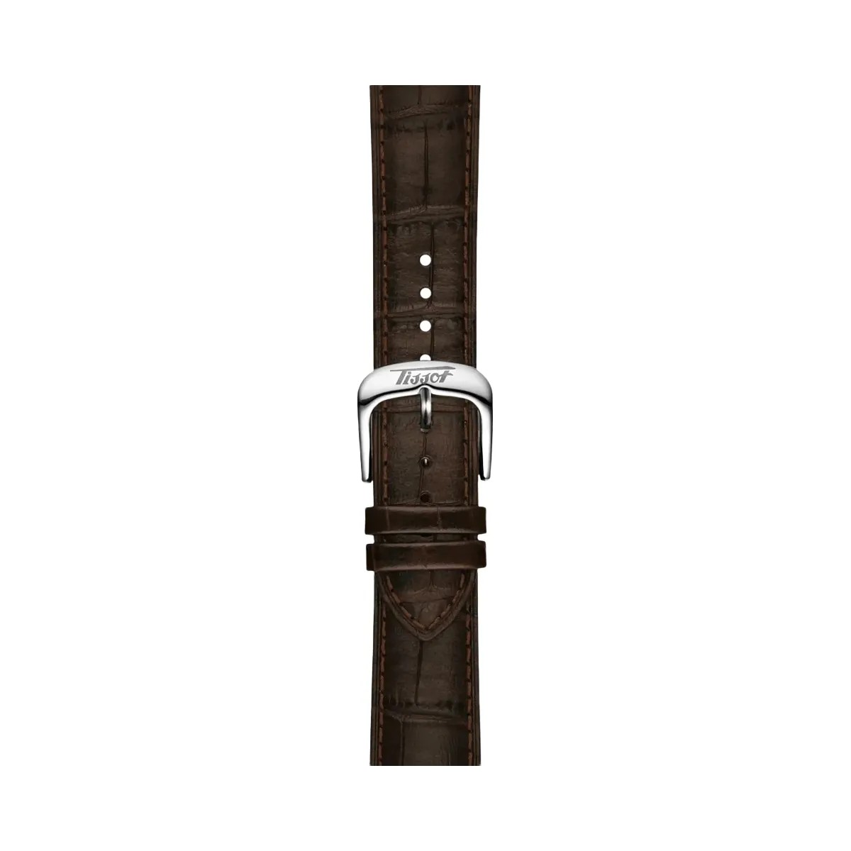 Tissot Visodate Unisex Automatic Silver Dial Analog Leather Watch T1574071603100 - HypeFly India View 4