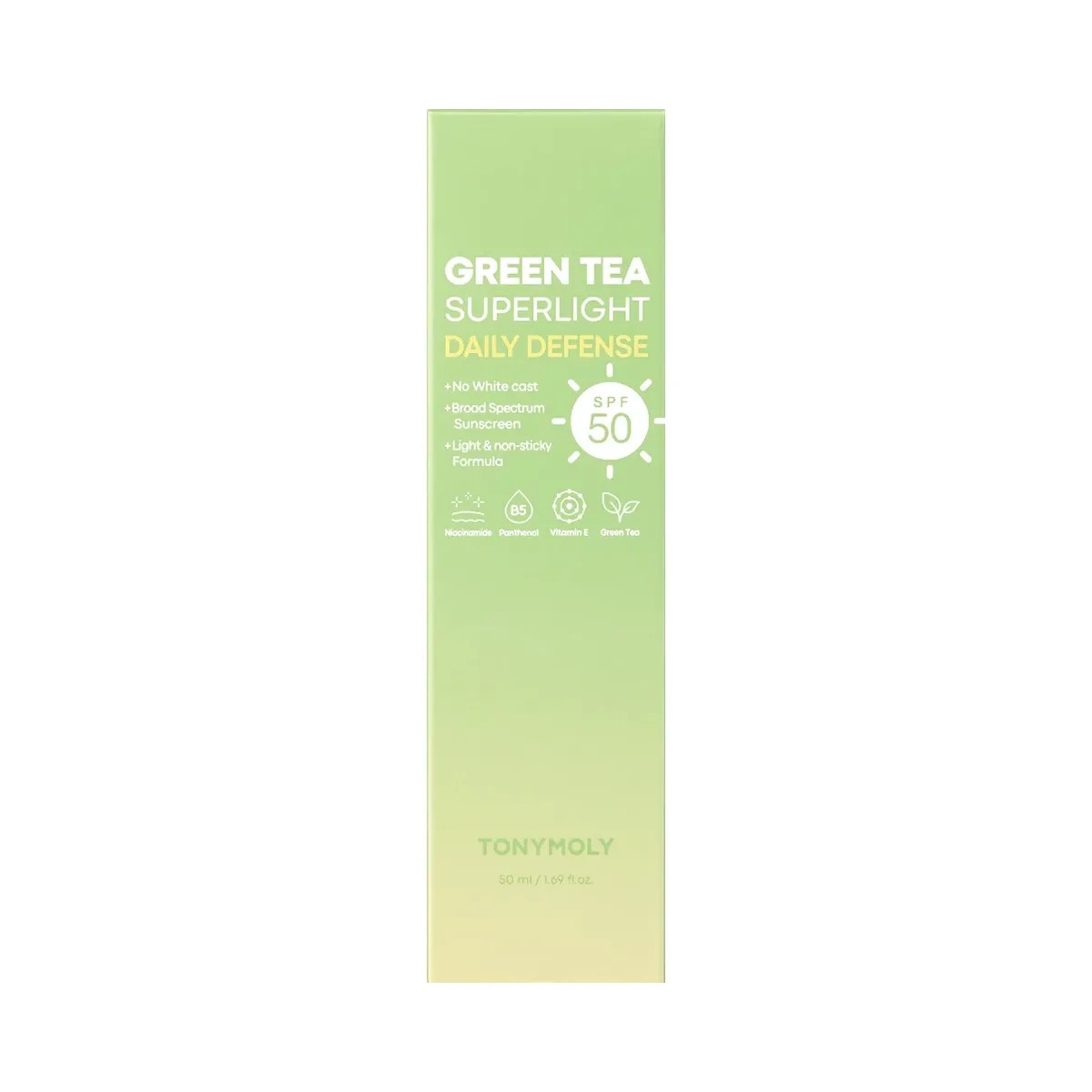 TONYMOLY Green Tea Superlight Daily Defense Sun Screen SPF 50 - HypeFly India View 1