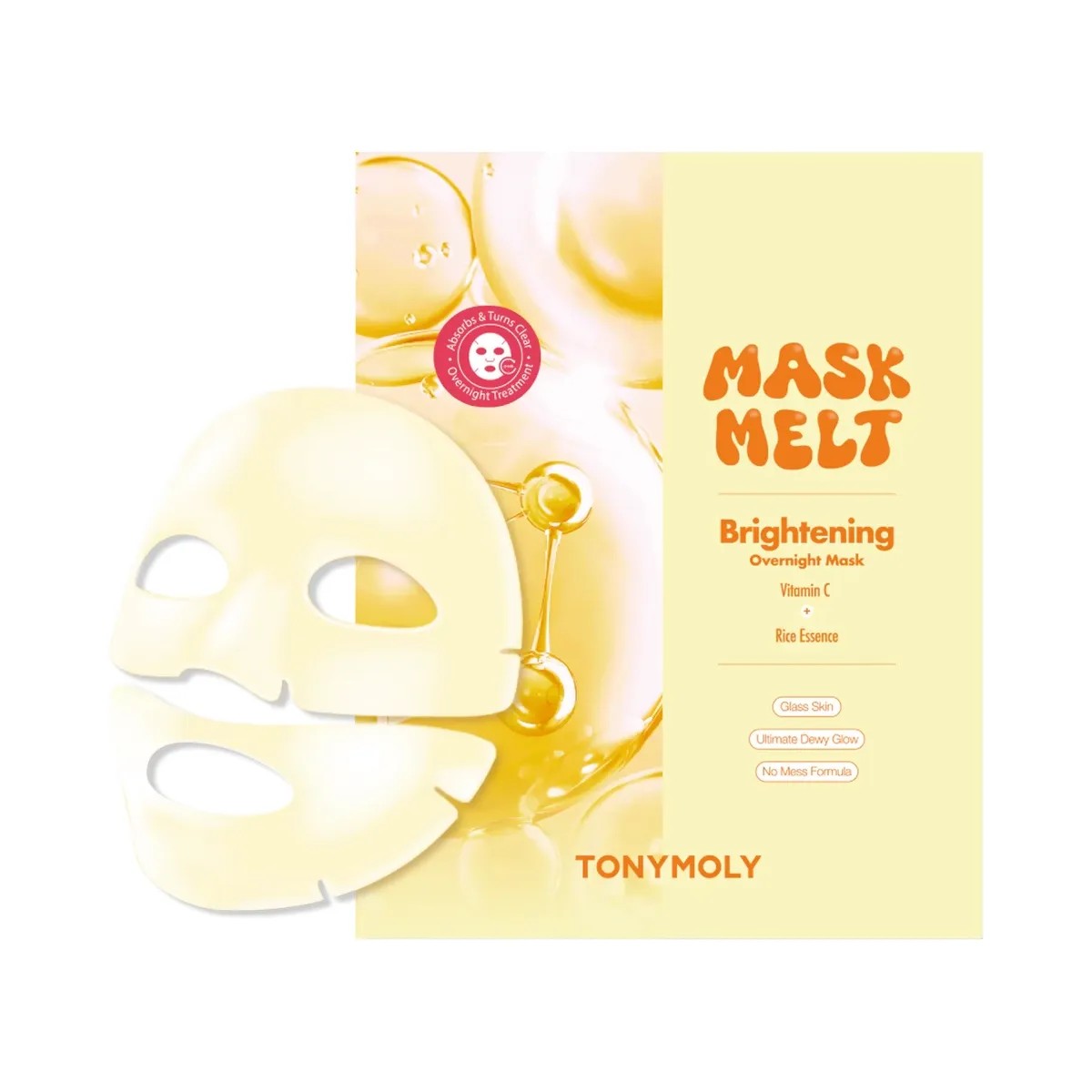 TONYMOLY Mask Melt Vitamin C + Rice Overnight Hydrogel Mask - HypeFly India View 1