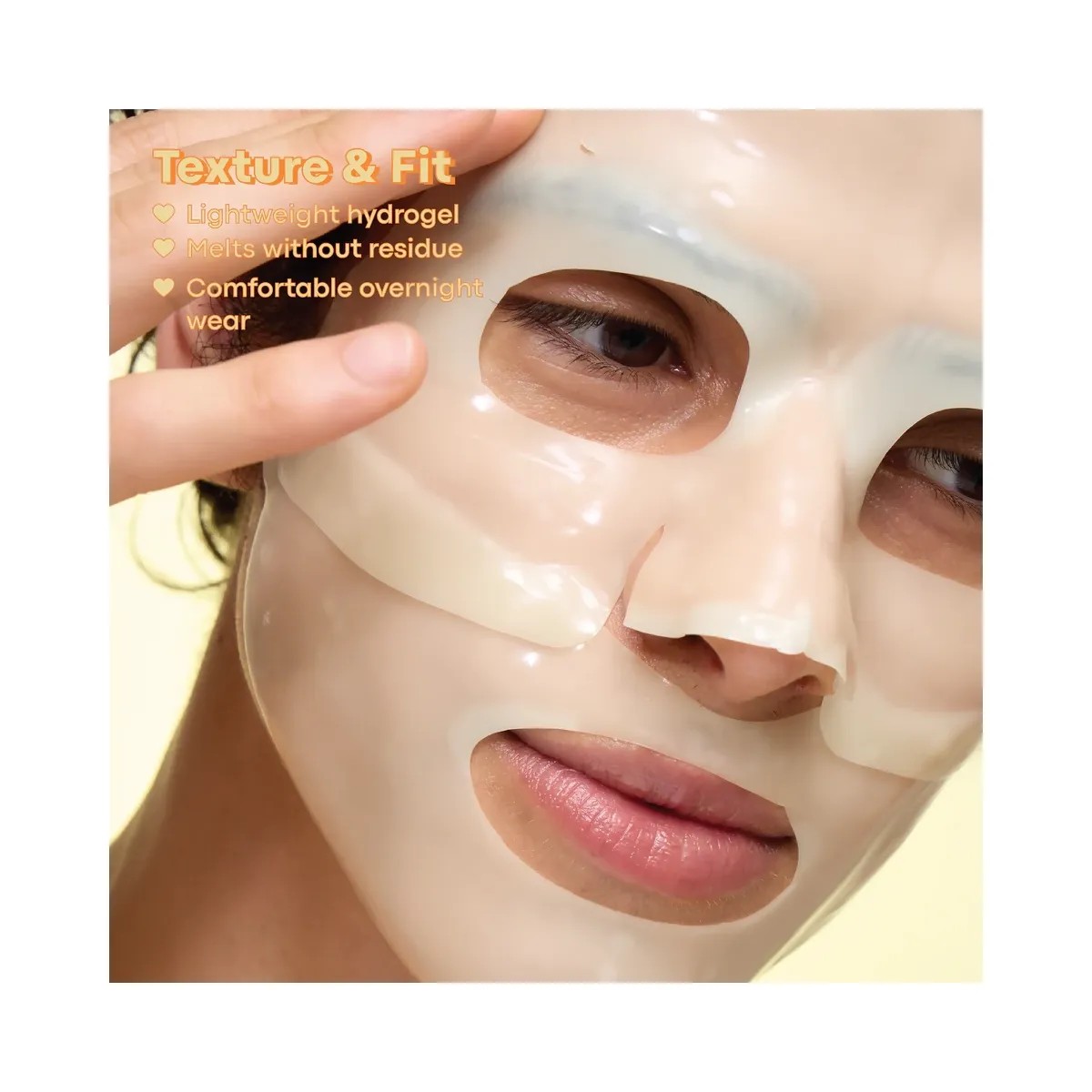 TONYMOLY Mask Melt Vitamin C + Rice Overnight Hydrogel Mask - HypeFly India View 3