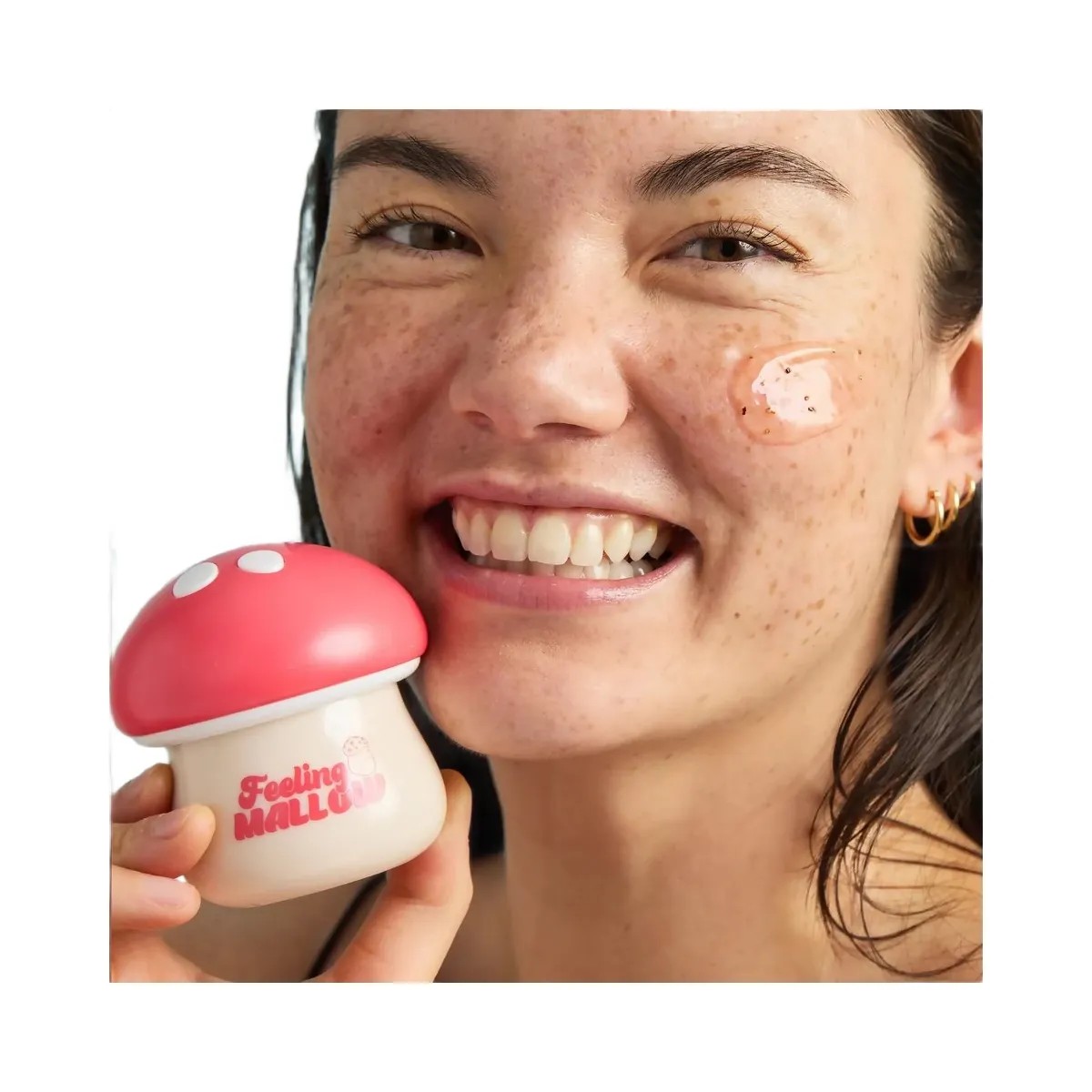 TONYMOLY Squishmallows Malcolms Mallow Exfoliating Strawberry Sugar Scrub - HypeFly India View 3