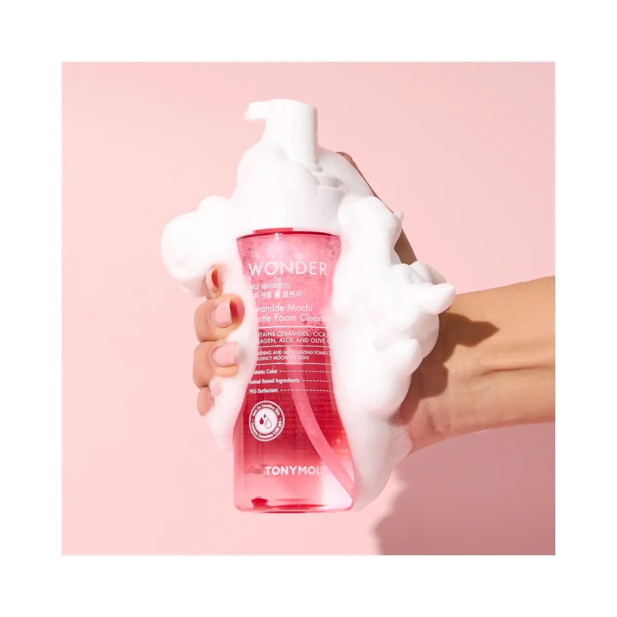 TONYMOLY Wonder Ceramide Mochi Micellar Foam Cleanser - HypeFly India View 5