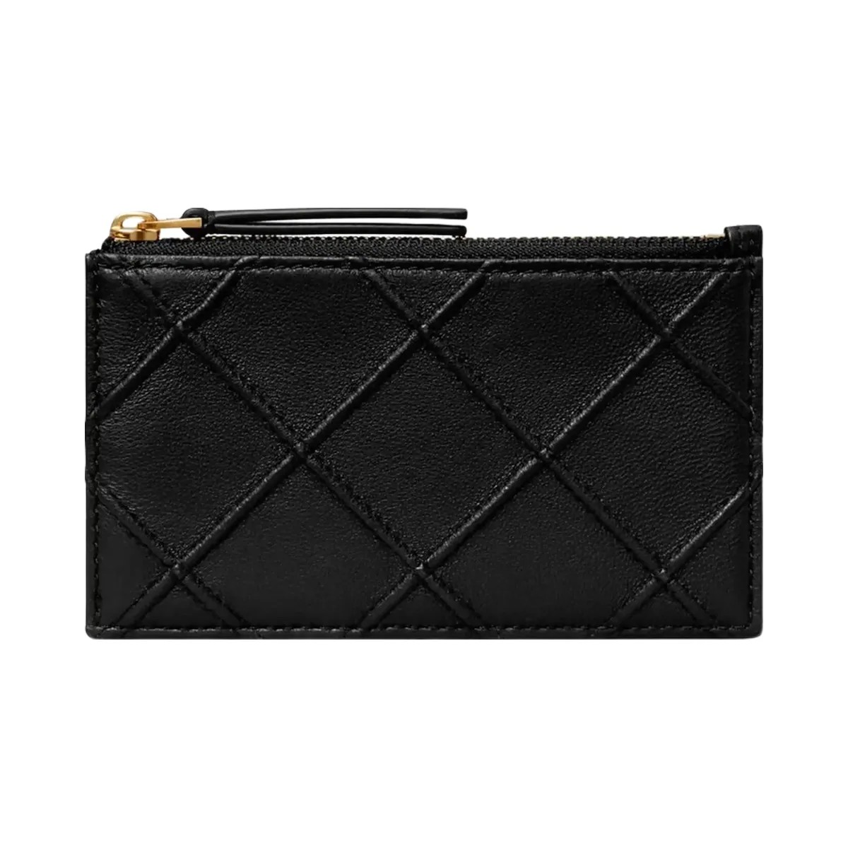 Tory Burch Fleming Zip Card Case Black - HypeFly India View 1