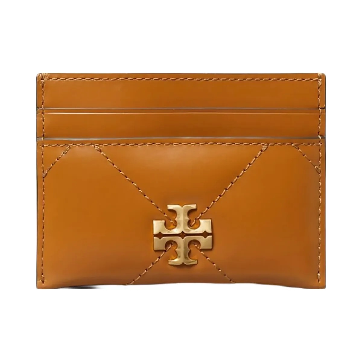 Tory Burch Kira Diamond Quilt Card Case Classic Chestnut - HypeFly India View 1