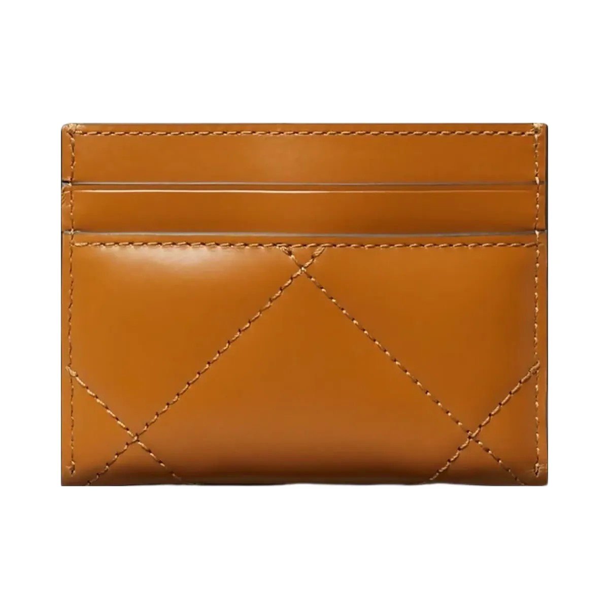 Tory Burch Kira Diamond Quilt Card Case Classic Chestnut - HypeFly India View 2