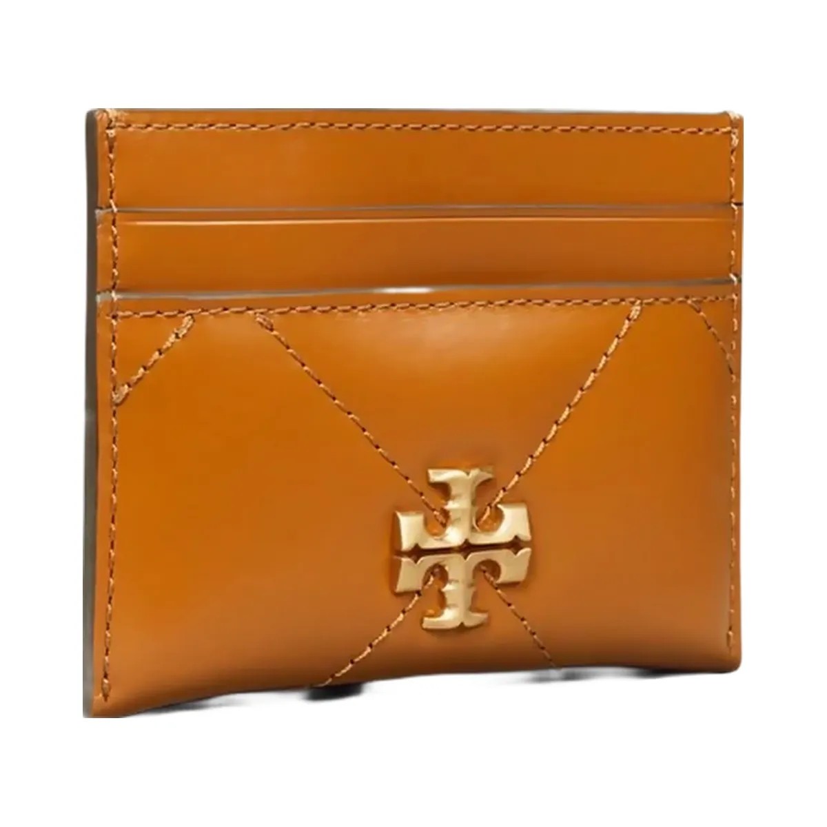 Tory Burch Kira Diamond Quilt Card Case Classic Chestnut - HypeFly India View 3