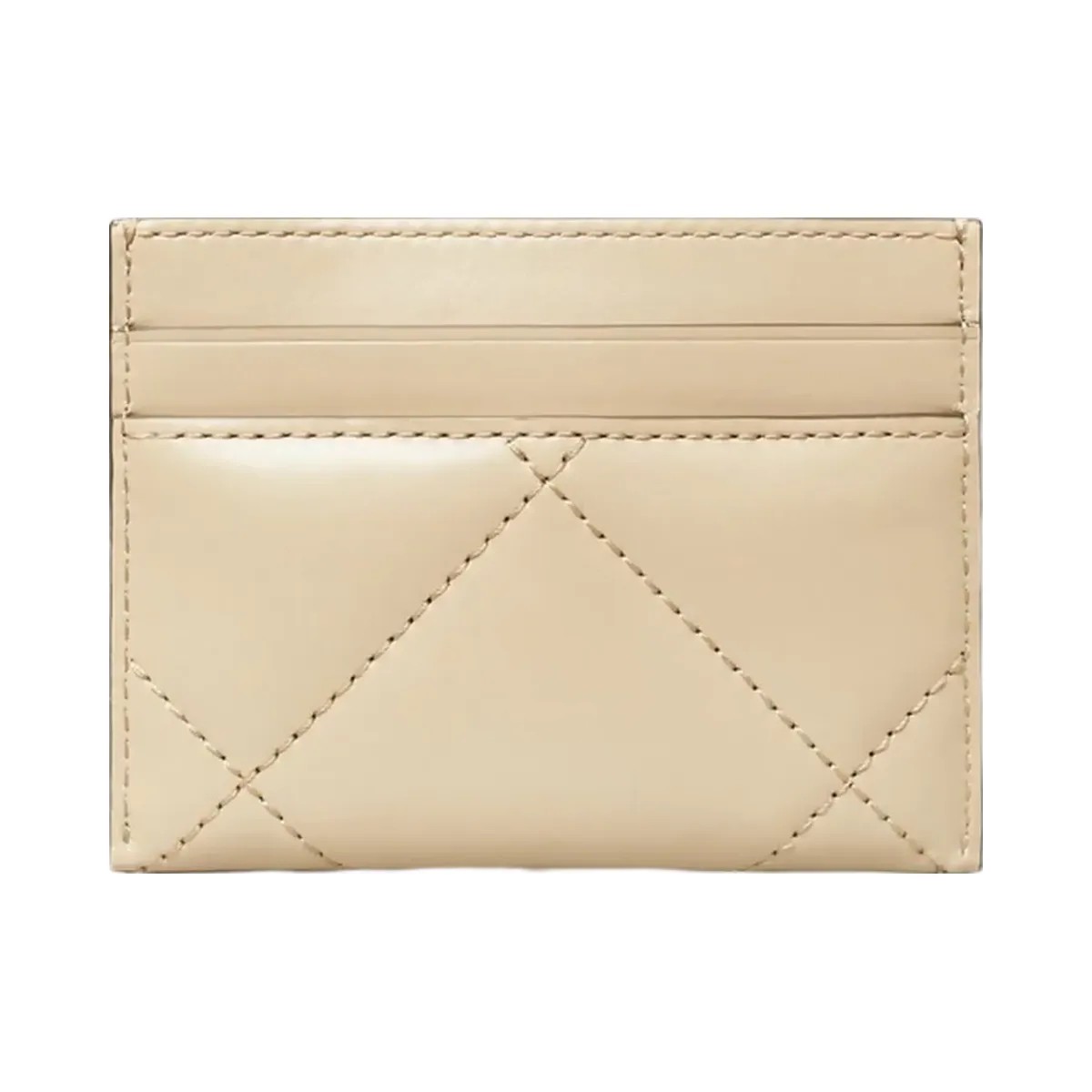 Tory Burch Kira Diamond Quilt Card Case Light Stone - HypeFly India View 2