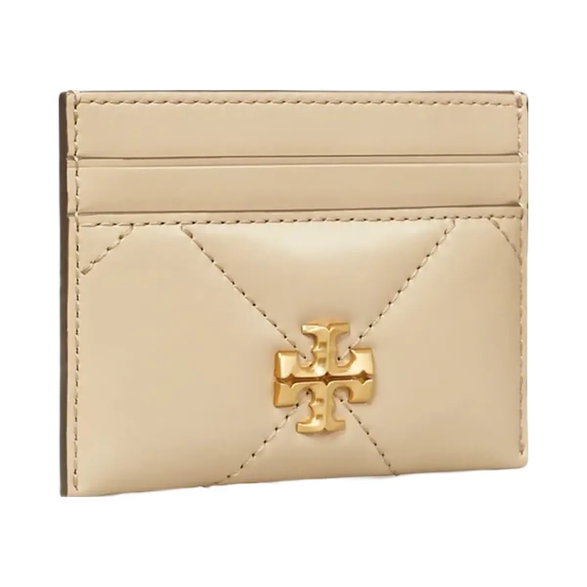 Tory Burch Kira Diamond Quilt Card Case Light Stone - HypeFly India View 3
