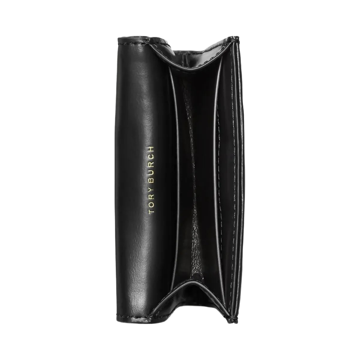Tory Burch Kira Diamond Quilt Flap Card Case Black - HypeFly India View 2