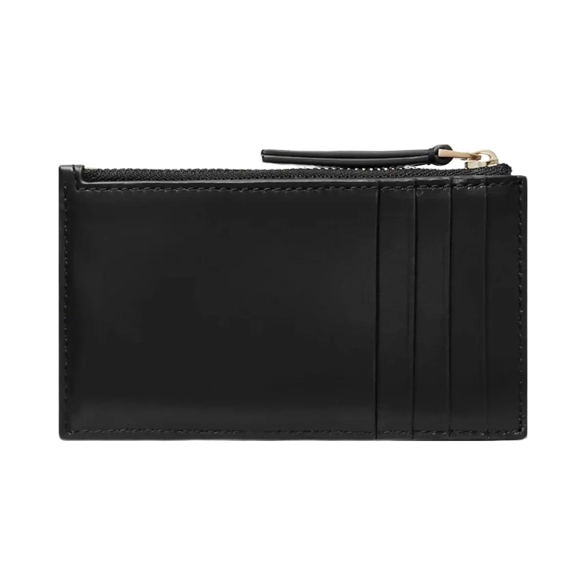 Tory Burch Kira Diamond Quilt Zip Card Case Black - HypeFly India View 1