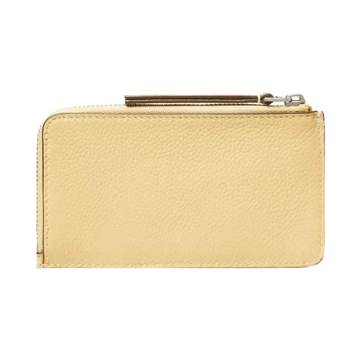 Tory Burch Robinson Pebbled Top-Zip Card Case Praline - HypeFly India View 2