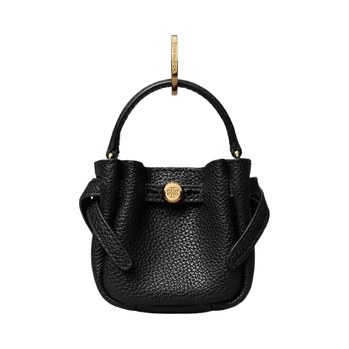 Tory Burch Romy Bucket Bag Charm Black - HypeFly India View 1