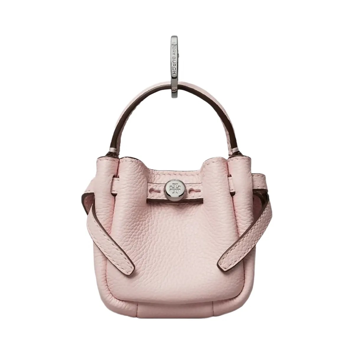 Tory Burch Romy Bucket Bag Charm Rose Mist - HypeFly India View 1