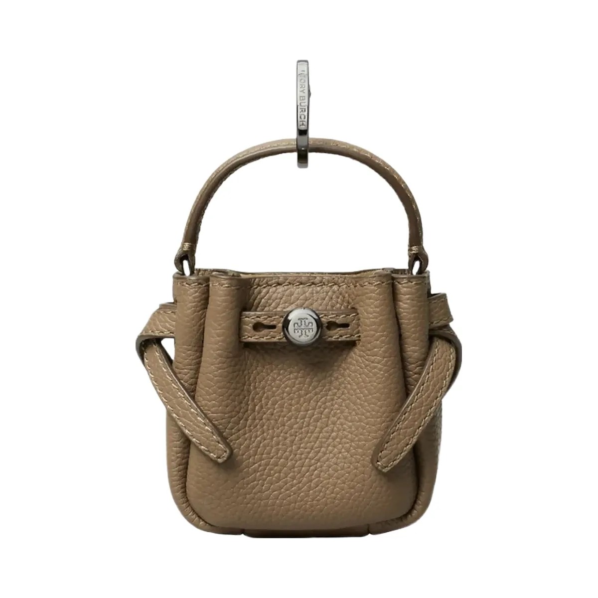 Tory Burch Romy Bucket Bag Charm Wild Mushroom - HypeFly India View 1