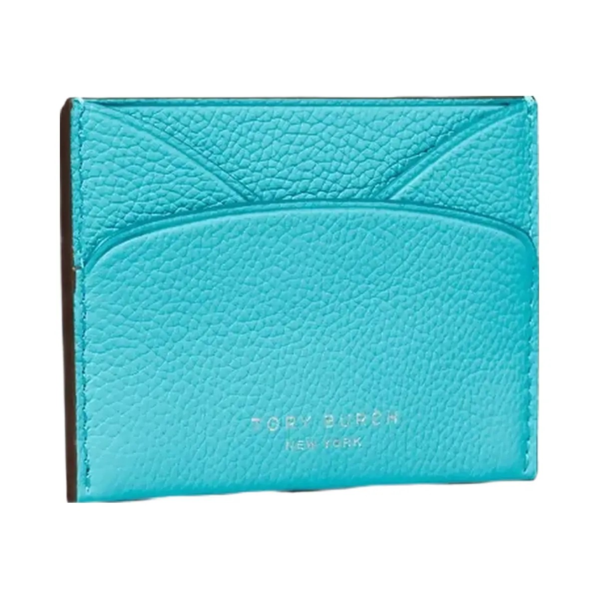 Tory Burch Romy Flat Card Case Soft Turquoise - HypeFly India View 3