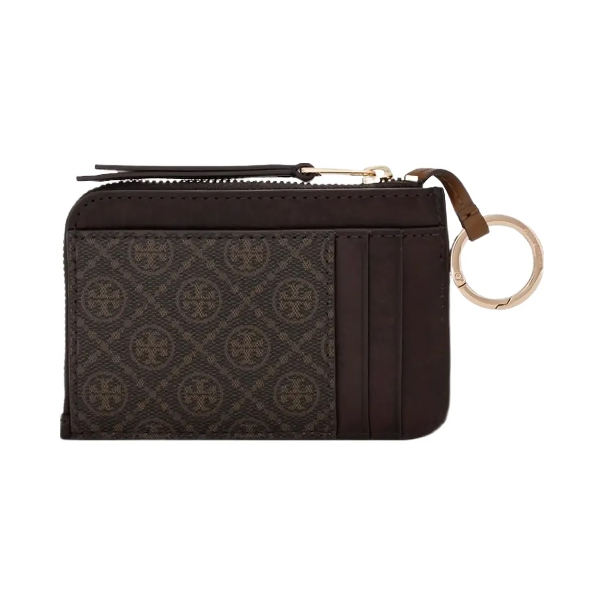Tory Burch T Monogram Coated Canvas Envelope Zip Card Case French Press - HypeFly India View 1