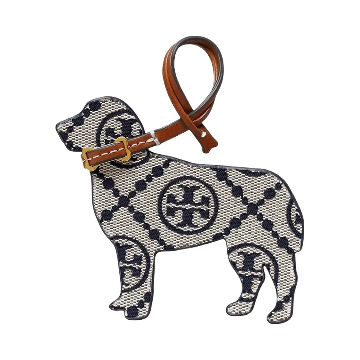 Tory Burch T Monogram Retriever Bag Charm Tory Navy - HypeFly India View 1