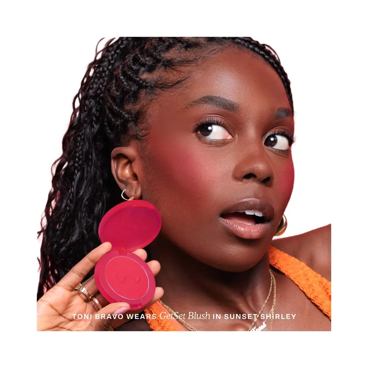Tower 28 Toni Bravo GetSet Matte Powder Blush Sunset Shirley x Toni Bravo - HypeFly India View 2