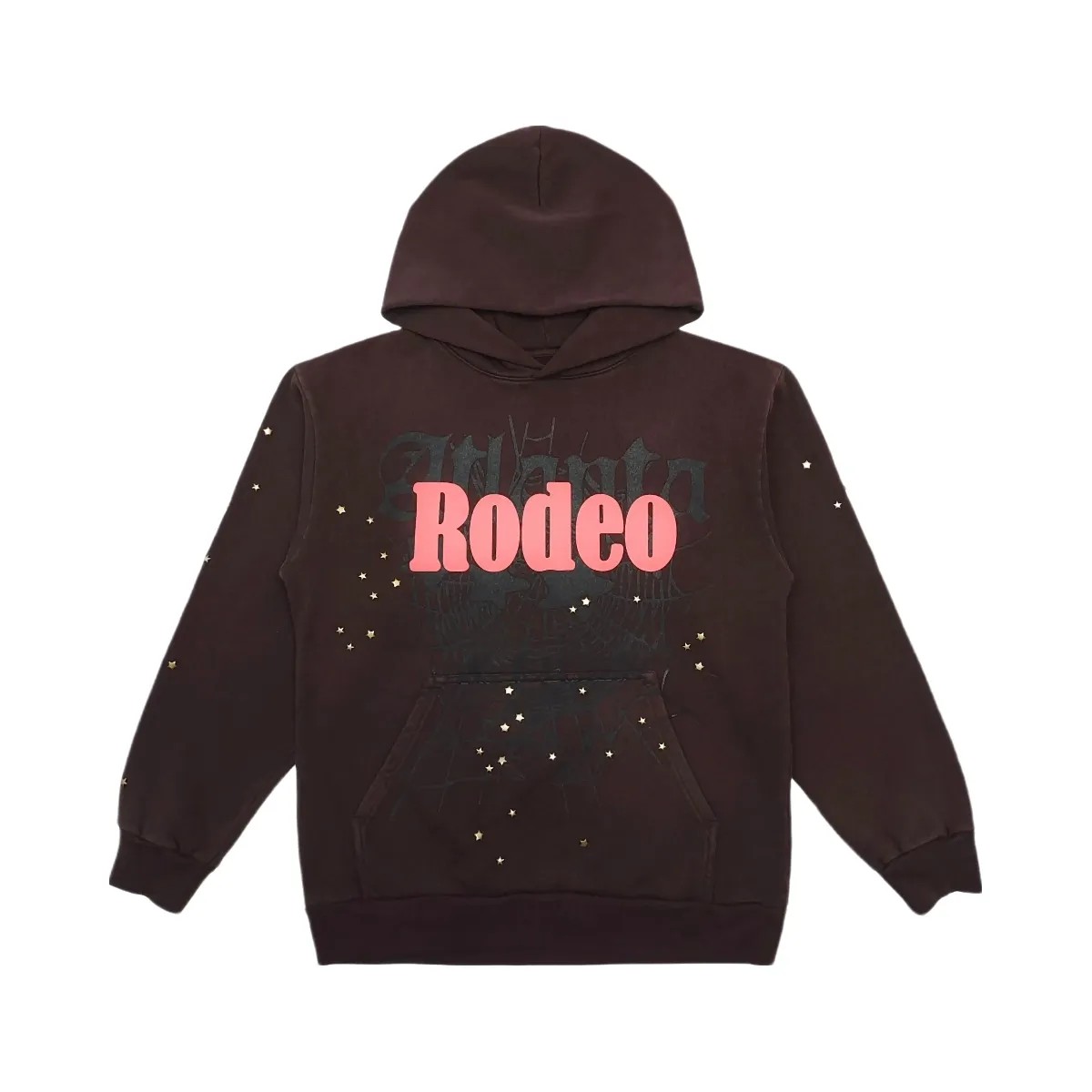 Travis Scott Cactus Jack X Sp5der Days Before Rodeo Hoodie Brown/Pink - HypeFly India View 1