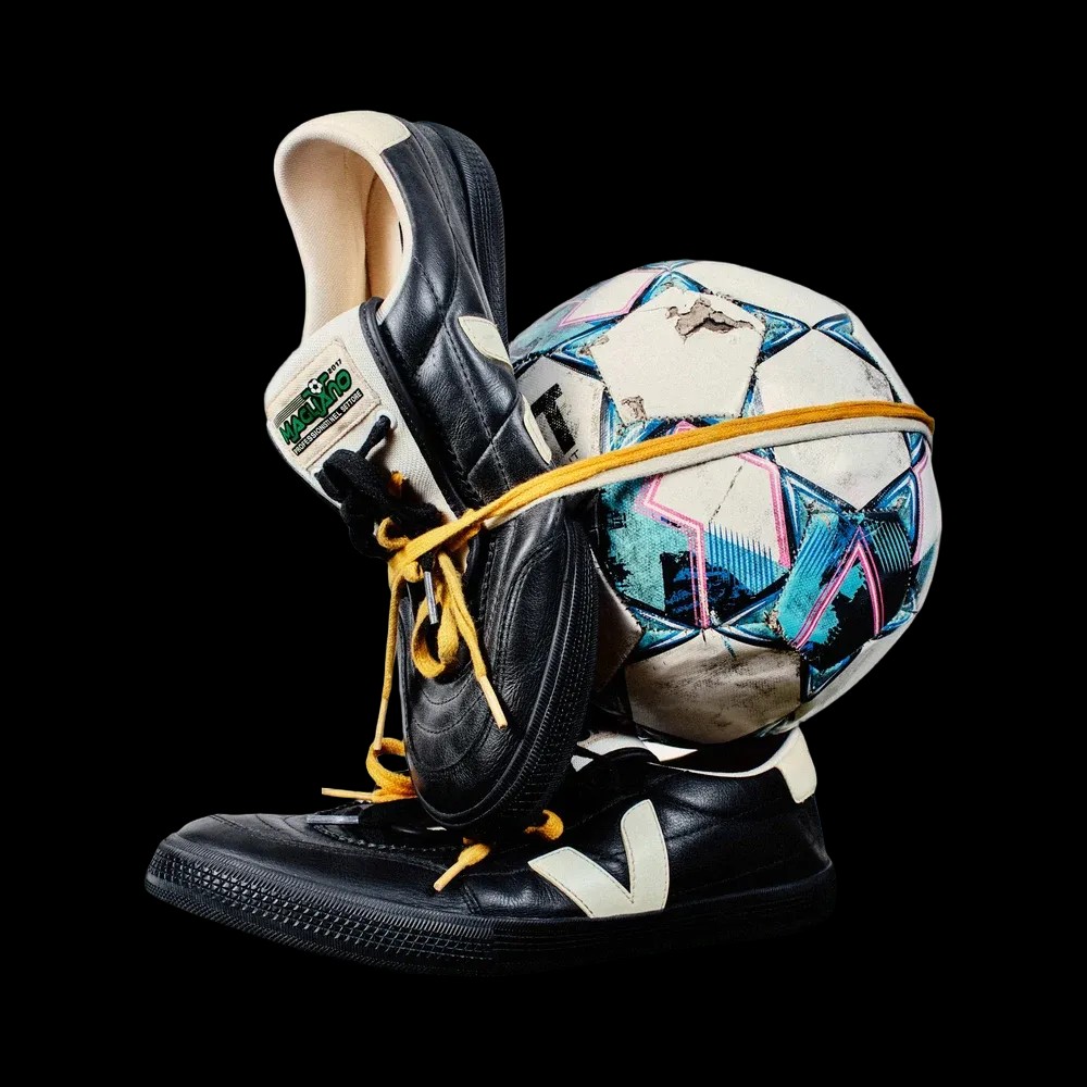 Veja Panenka Leather x Magliano Black - HypeFly India View 6