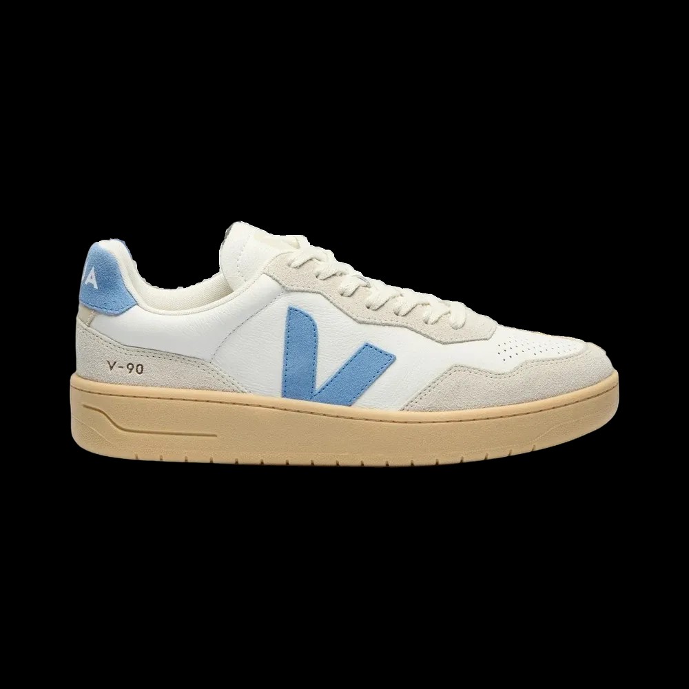 Veja V-90 Leather White Aqua Natural - HypeFly India View 1