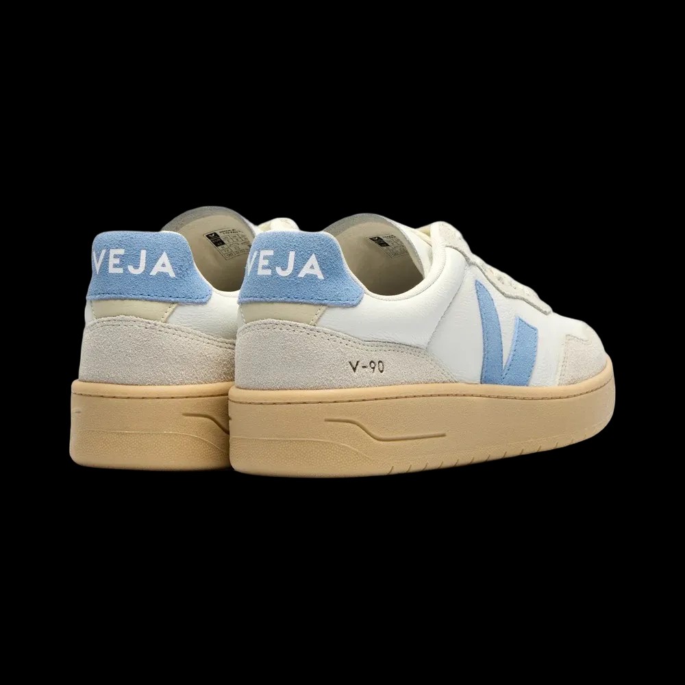 Veja V-90 Leather White Aqua Natural - HypeFly India View 3
