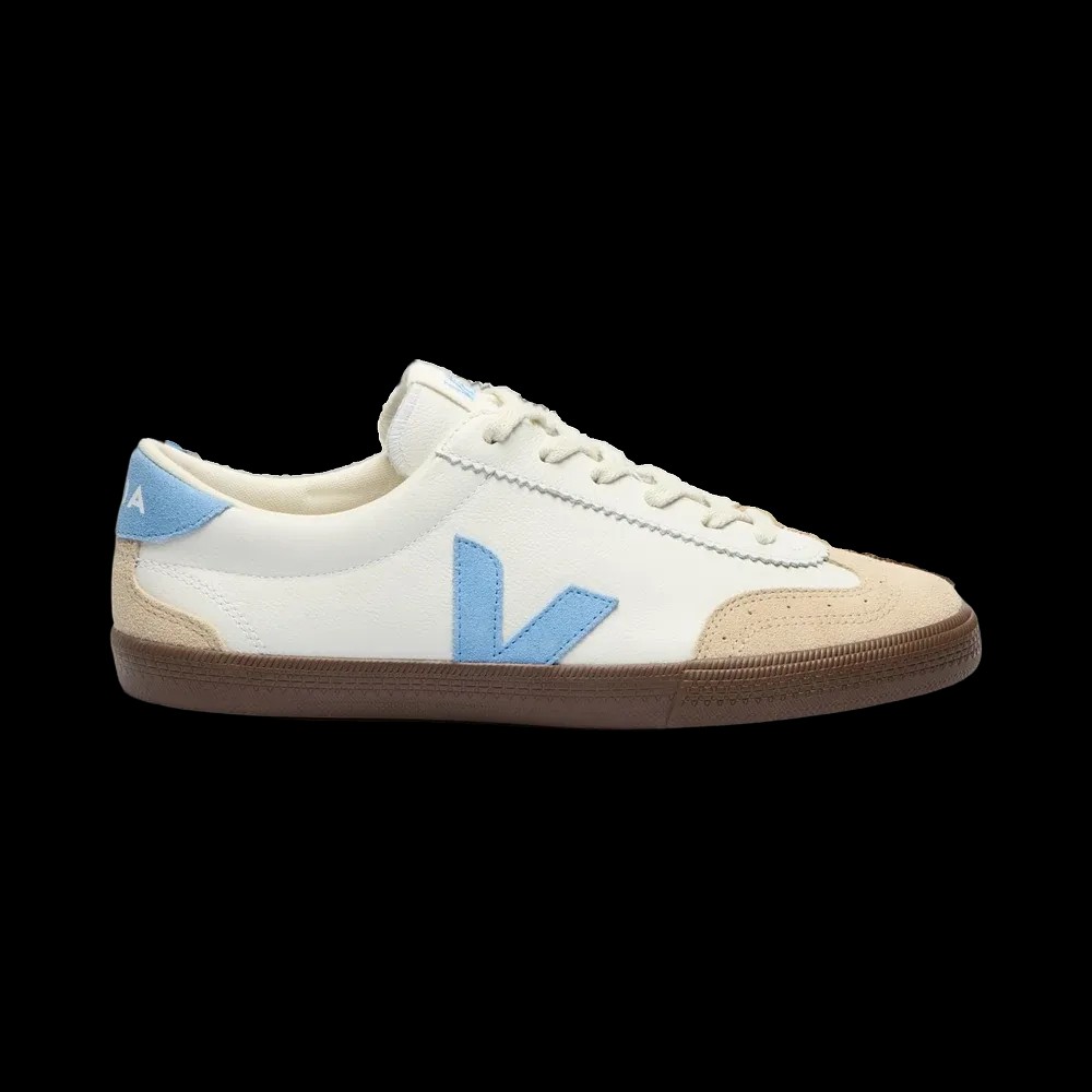 Veja Volley Leather White Aqua Bark - HypeFly India View 1