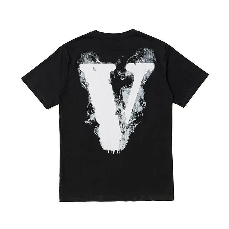 Vlone Pop Smoke Angel Tshirt Black - HypeFly India View 1