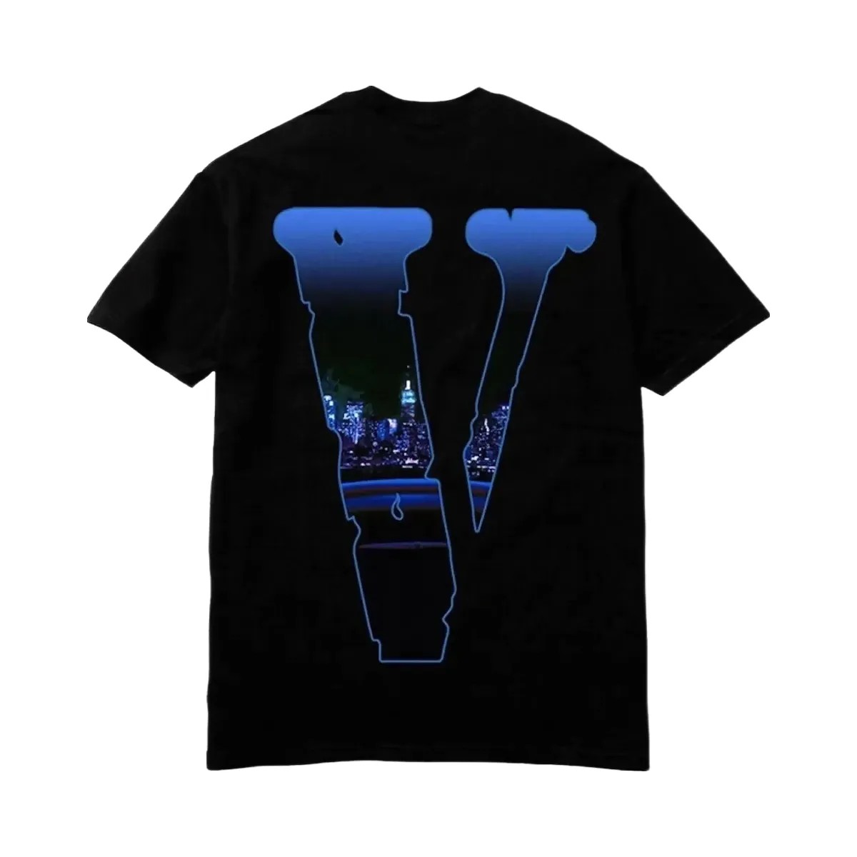 Vlone Pop Smoke X Vlone Armed And Dangerous T Shirt Black - HypeFly India View 1